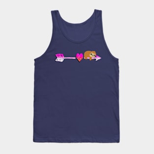 Valentine Cupid Sloth Funny Tank Top